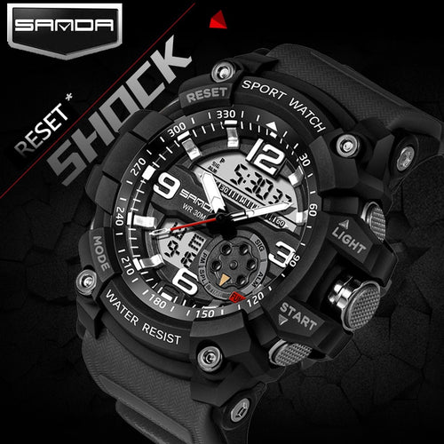 2019 Mens Sports Watches G Style Military Waterproof Wristwatches Shock Analog Quartz Digital Watch Men relogio masculino reloj