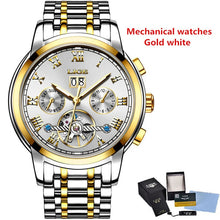 Load image into Gallery viewer, Mens Watches Top Brand LIGE Fashion Luxury Business Automatic Mechanical Men Military Steel Waterproof Clock Relogio Masculino