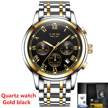 Load image into Gallery viewer, Mens Watches Top Brand LIGE Fashion Luxury Business Automatic Mechanical Men Military Steel Waterproof Clock Relogio Masculino