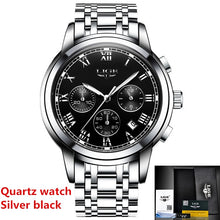 Load image into Gallery viewer, Mens Watches Top Brand LIGE Fashion Luxury Business Automatic Mechanical Men Military Steel Waterproof Clock Relogio Masculino