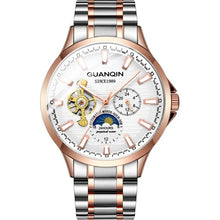 Load image into Gallery viewer, GUANQIN 2019 automatic watch clock men waterproof stainless steel mechanical top brand luxury skeleton watch relogio masculino