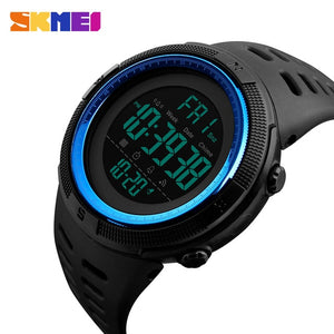 Mens Sports Watches Dive 50m Digital LED Military Watch Men Casual Electronics Wristwatches relojes hombre Luxury Brand SKMEI