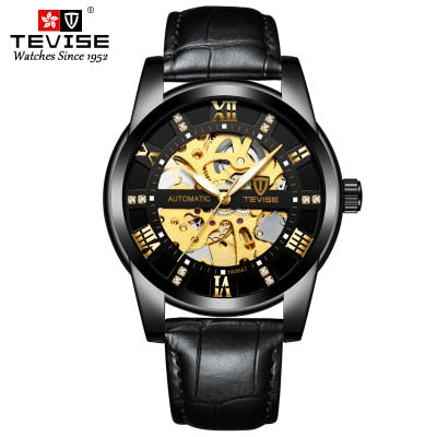 Top Brand Luxury TEVISE Mens Self Wind Wristwatch Man Mechanical Watches Automatic Watch Fashion Male Clock Relogio Masculino