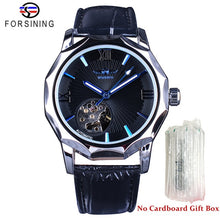 Load image into Gallery viewer, Winner Golden Watches Classic Rhinestone Clock Roman Analog Male Skeleton Clocks Automatic Mechanical Stainless Steel Band Watch