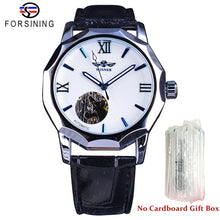 Load image into Gallery viewer, Winner Golden Watches Classic Rhinestone Clock Roman Analog Male Skeleton Clocks Automatic Mechanical Stainless Steel Band Watch