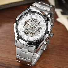 Load image into Gallery viewer, Skeleton Automatic Mechanical Watch Winner Gold Men Watches Stainless Steel Bracelet Sports Luxury Male Clock Chinese Wristwatch