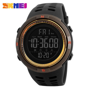 Skmei 1251 Mens Sports Watches Luxury Brand Dive 50m Digital LED Military Watch Men Electronics Fashion Casual Wristwatches 2018