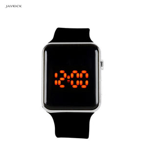 JAVRICK Men Womens Silicone LED Sport Watch Digital Bracelet  Unisex Wrist Watches Black