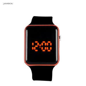 JAVRICK Men Womens Silicone LED Sport Watch Digital Bracelet  Unisex Wrist Watches Black