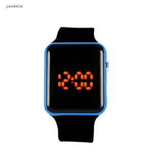 JAVRICK Men Womens Silicone LED Sport Watch Digital Bracelet  Unisex Wrist Watches Black