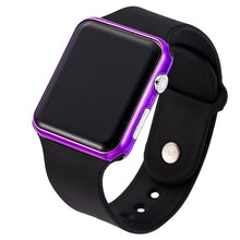 Load image into Gallery viewer, Top Brand Square Mirror Face Silicone Band Digital Watch Red LED Digital Watches Male Female WristWatch Sport Boys Clock Hours