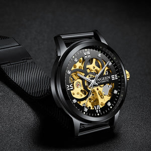 Skeleton Watch 2019 New FNGEEN Sport Mechanical Watch Luxury Watch Mens Watches Top Brand Montre Homme Clock Men Automatic Watch